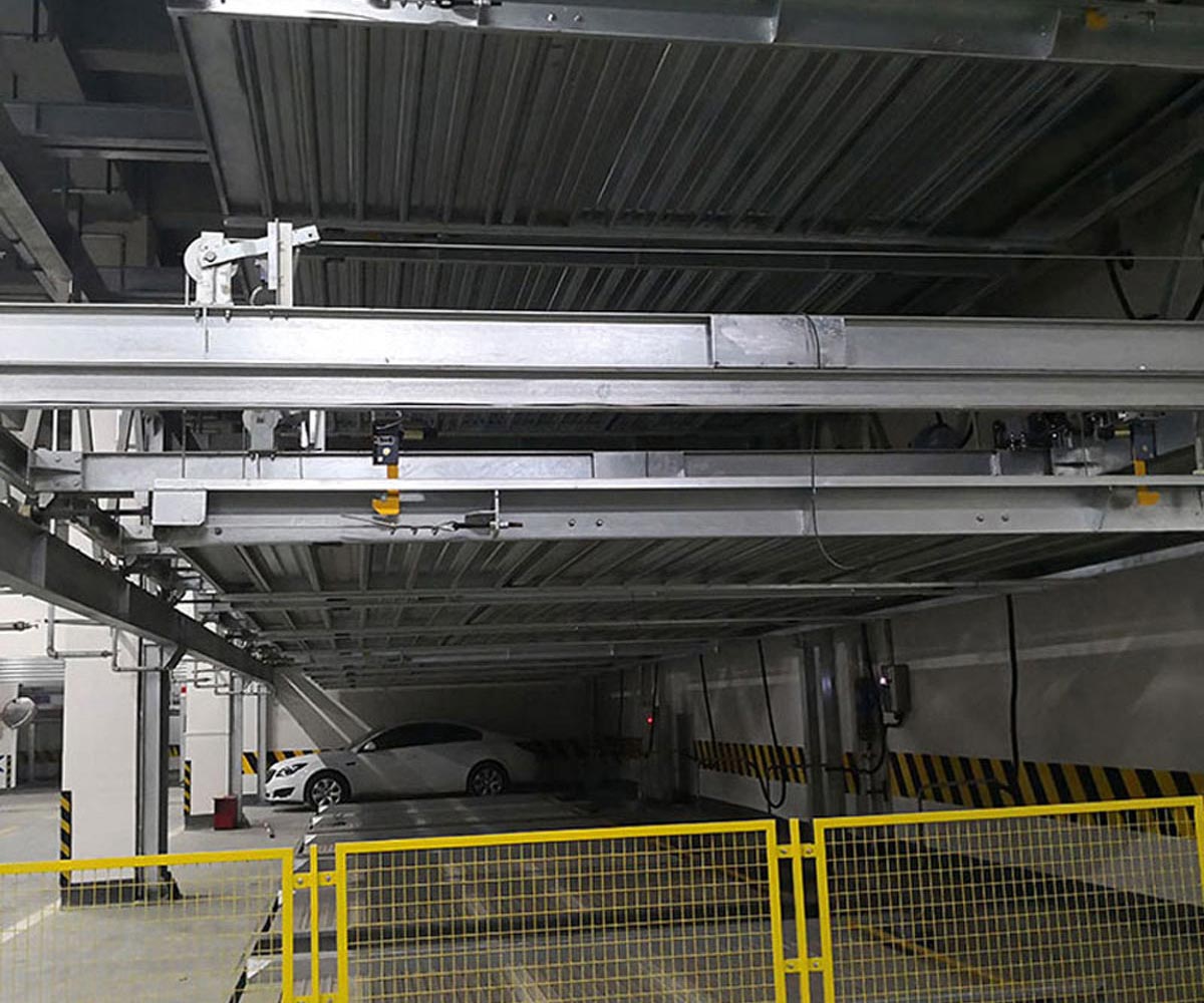 天柱双层简易升降机械式立体车库回收