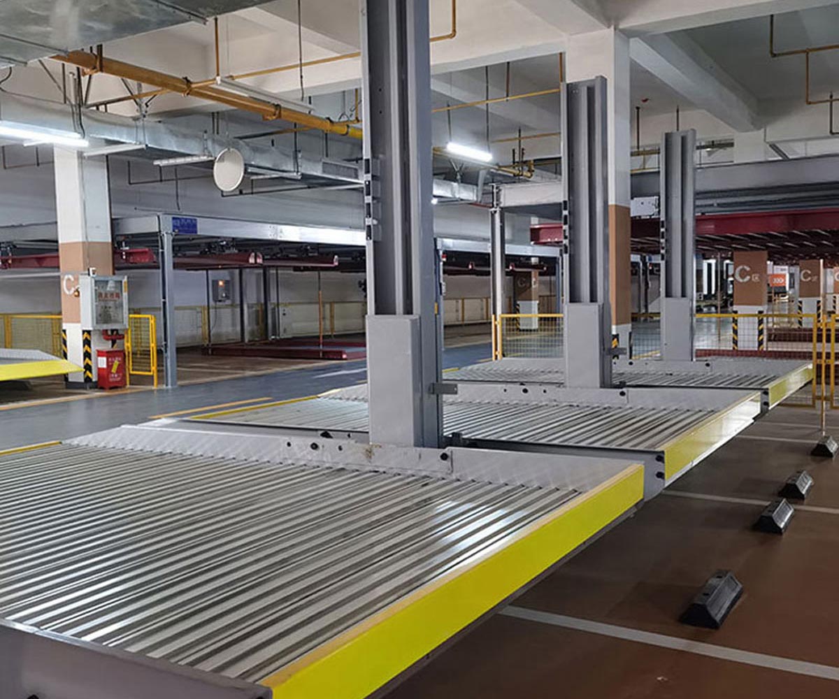 丹寨二层升降横移机械式立体停车设备改造