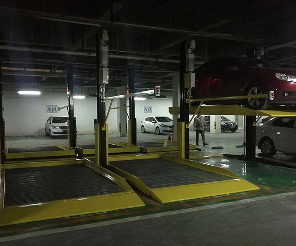 常宁两层升降式机械停车场改造
